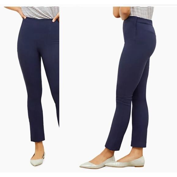 M.M.‎ LaFleur Foster Pants Dark Navy Size 4 Front Seam - Picture 1 of 14
